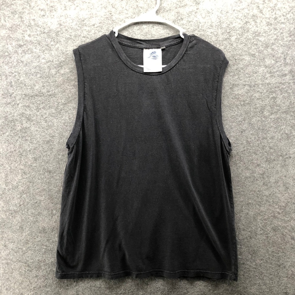 Jungmaven Muscle Tee Sleeveless Mens Small Black Hemp Organic Cotton Tank